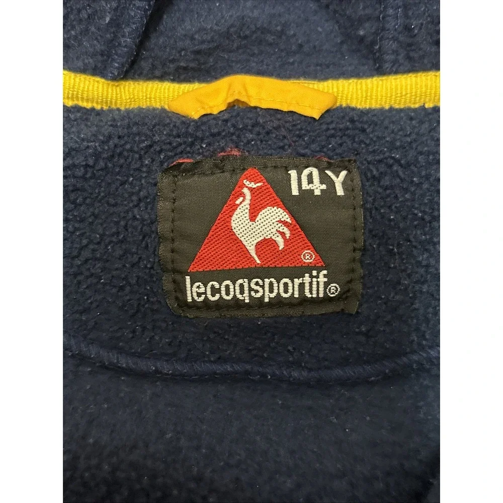 Le Coq Sportif Vintage Multicolour Half Zip Fleece - Size Youth‎ 14